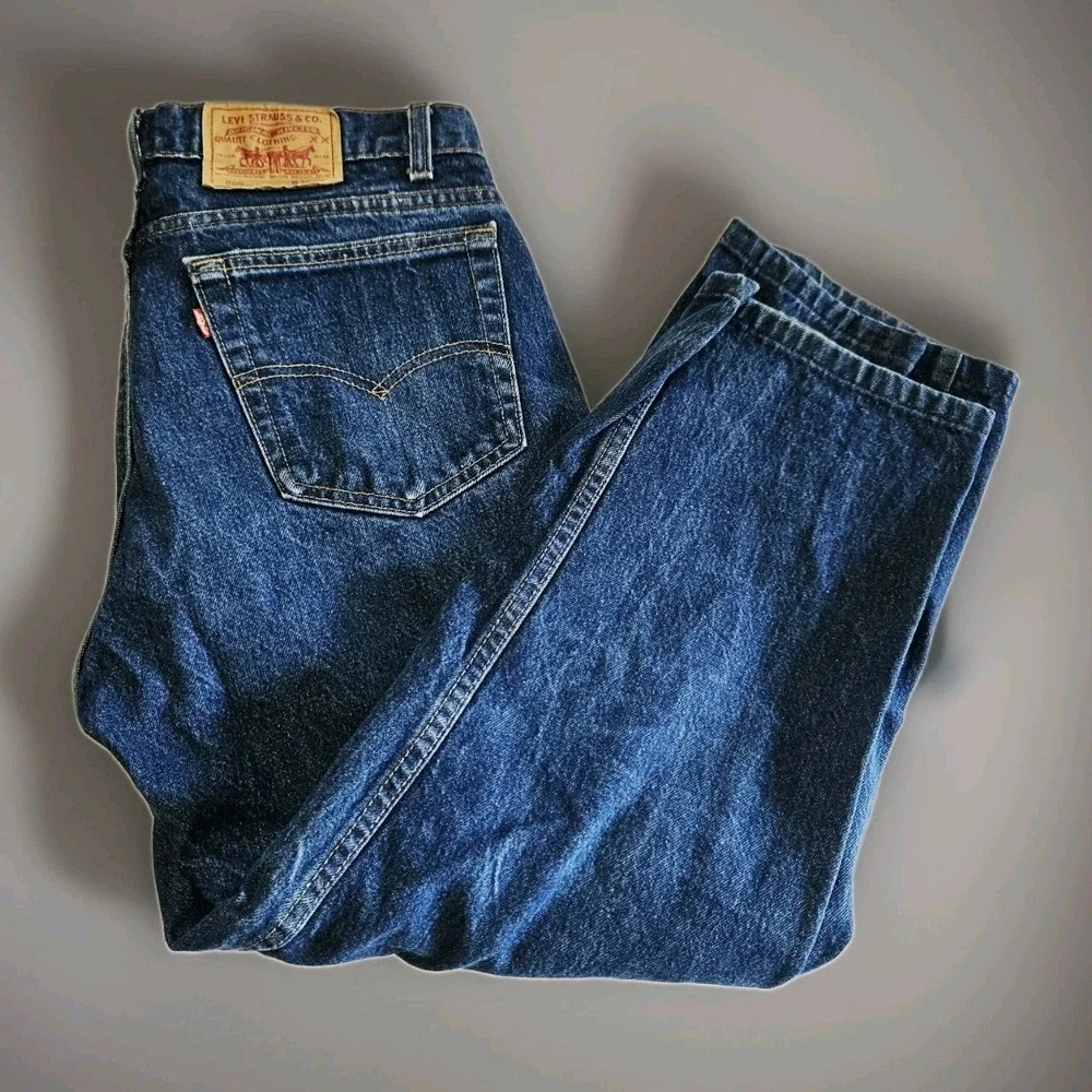 Vintage Levis 505 XX Jeans Men's Size 36X32 Straight Leg Denim Blue Med Wash 90s